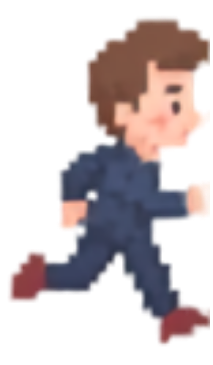 Karakter pixel Eco Avengers berjas biru — Policymaker