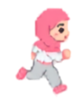 Karakter pixel Eco Avengers berhijab — Environmental Activist